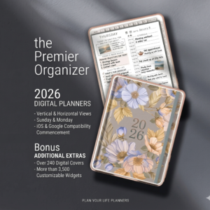 2026 Ultimate Hyperlinked Digital Planner | Customizable GoodNotes & Notability Template with 3,500 Digital Stickers + 240 Covers | Weekly & Daily Layouts