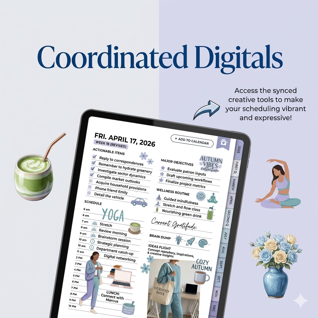 2026 Hyperlinked Digital Planner – 530 Pages | Daily, Weekly & Monthly Layouts | GoodNotes & iPad Planner with Calendar Sync | Monday & Sunday Start - Image 2